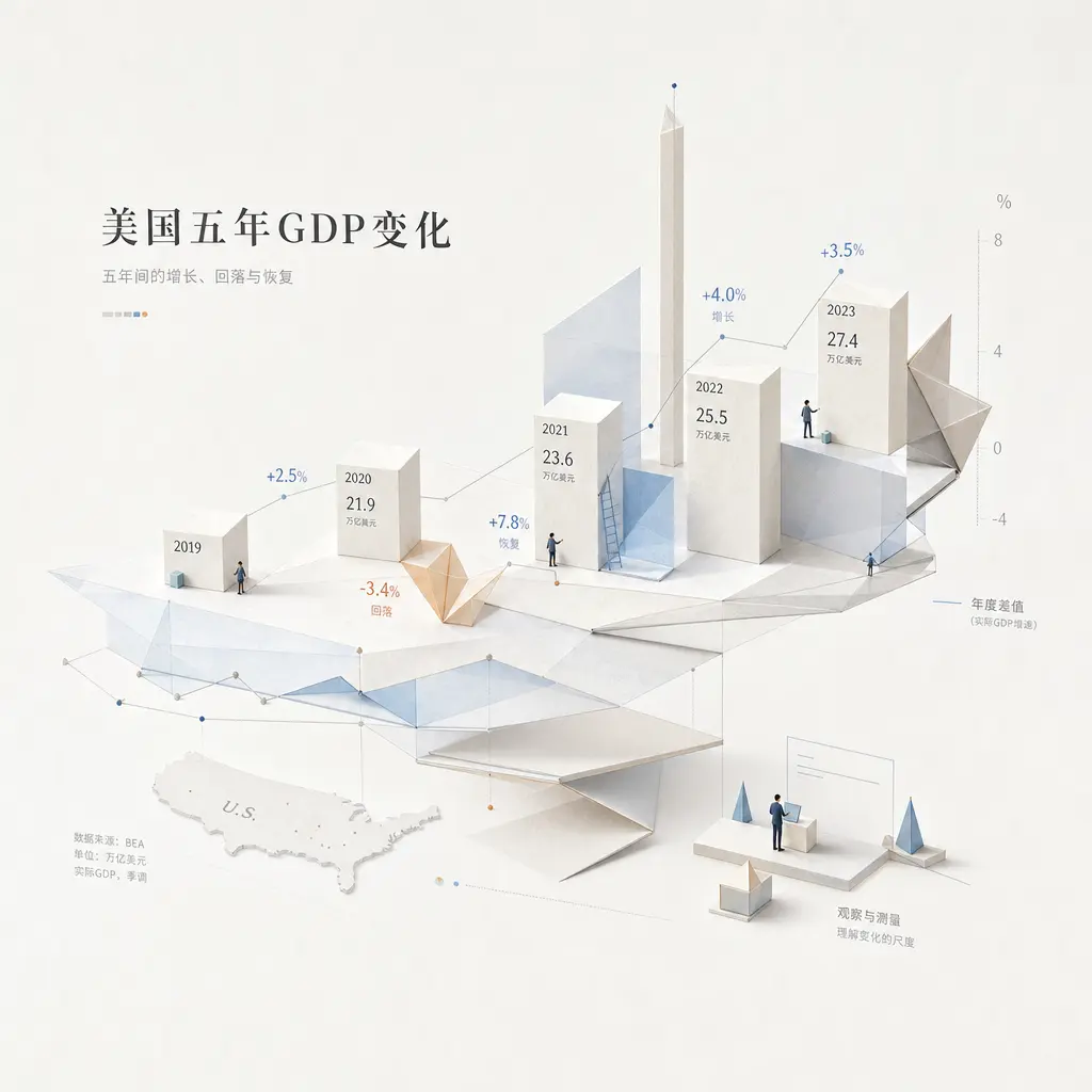 信息图 美国五年GDP变化
