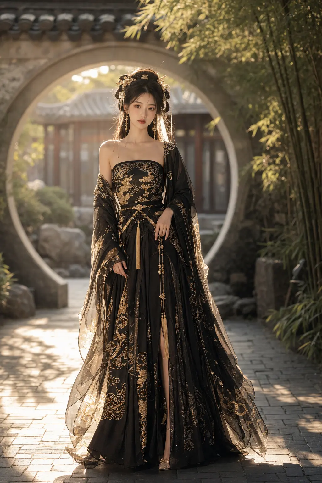 汉服写真 中式庭院