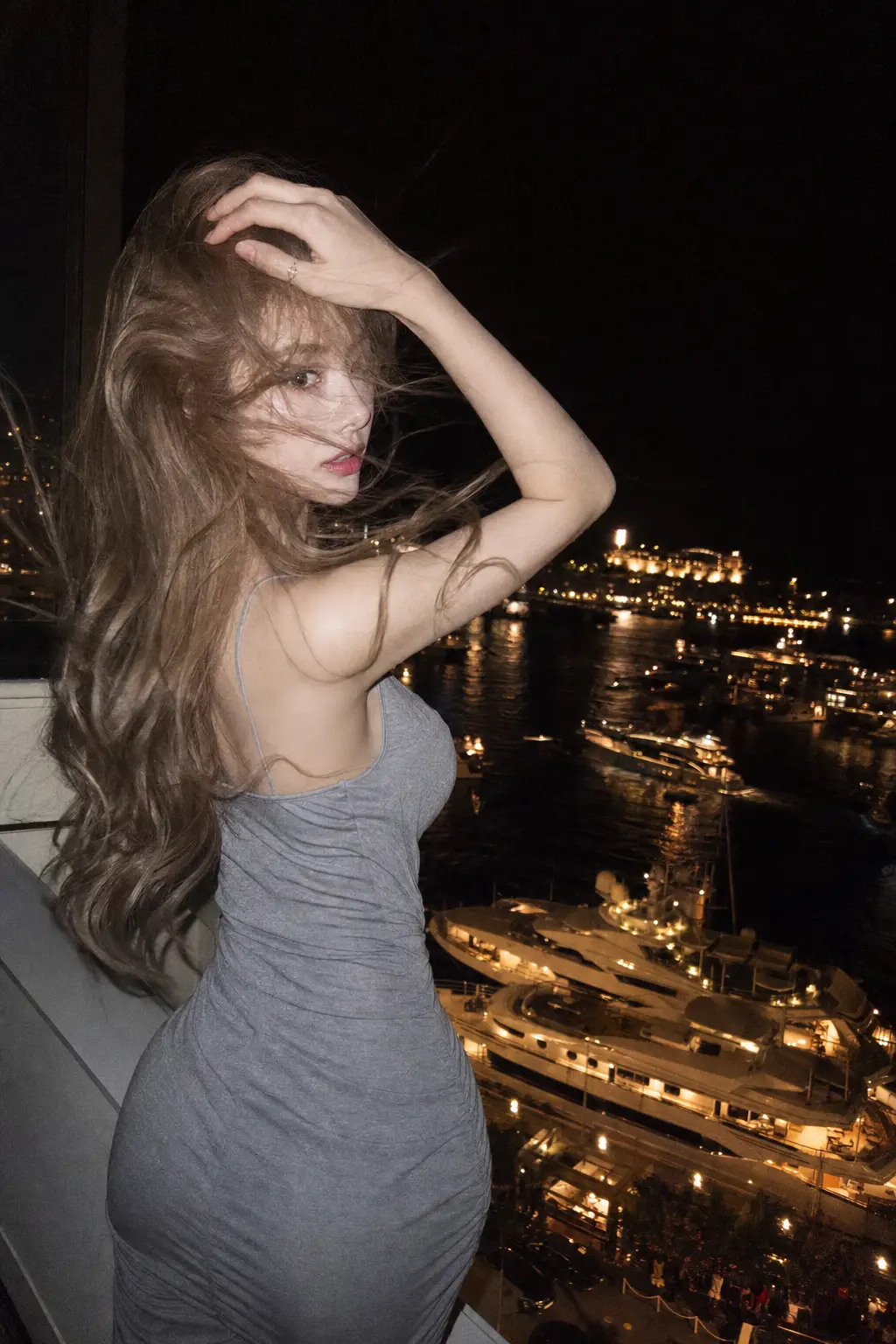 人像摄影 摩纳哥海风长发回眸