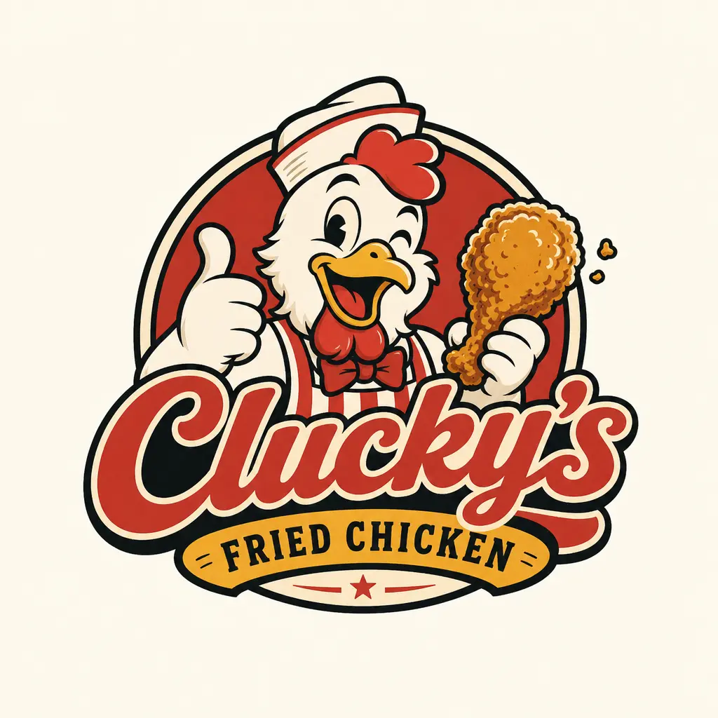 logo 复古卡通食品吉祥物