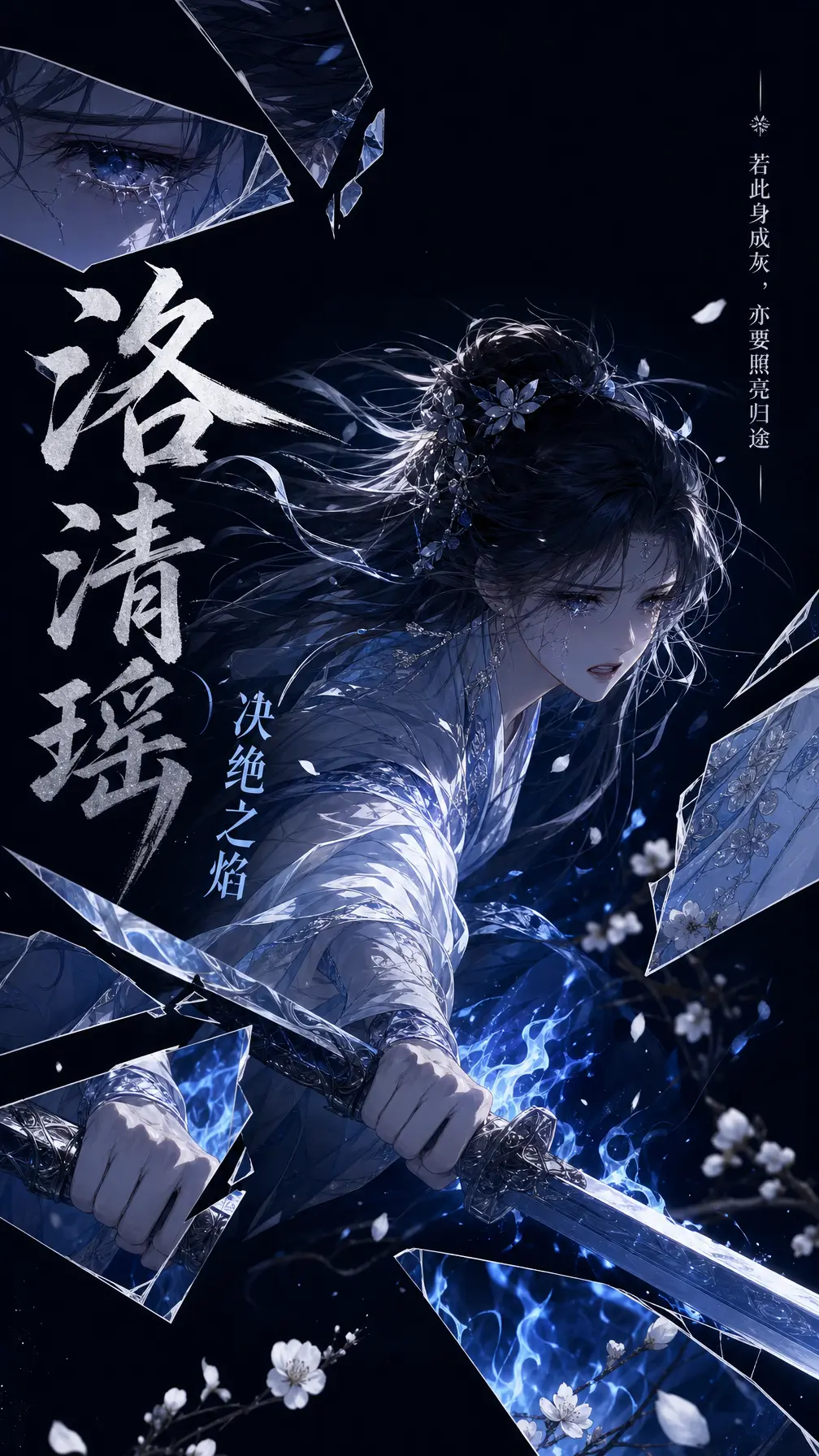 海报 仙侠女角色碎片情绪