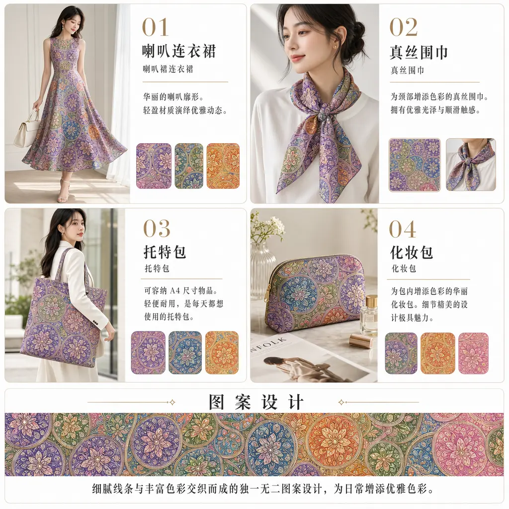 产品目录 花卉曼陀罗图案