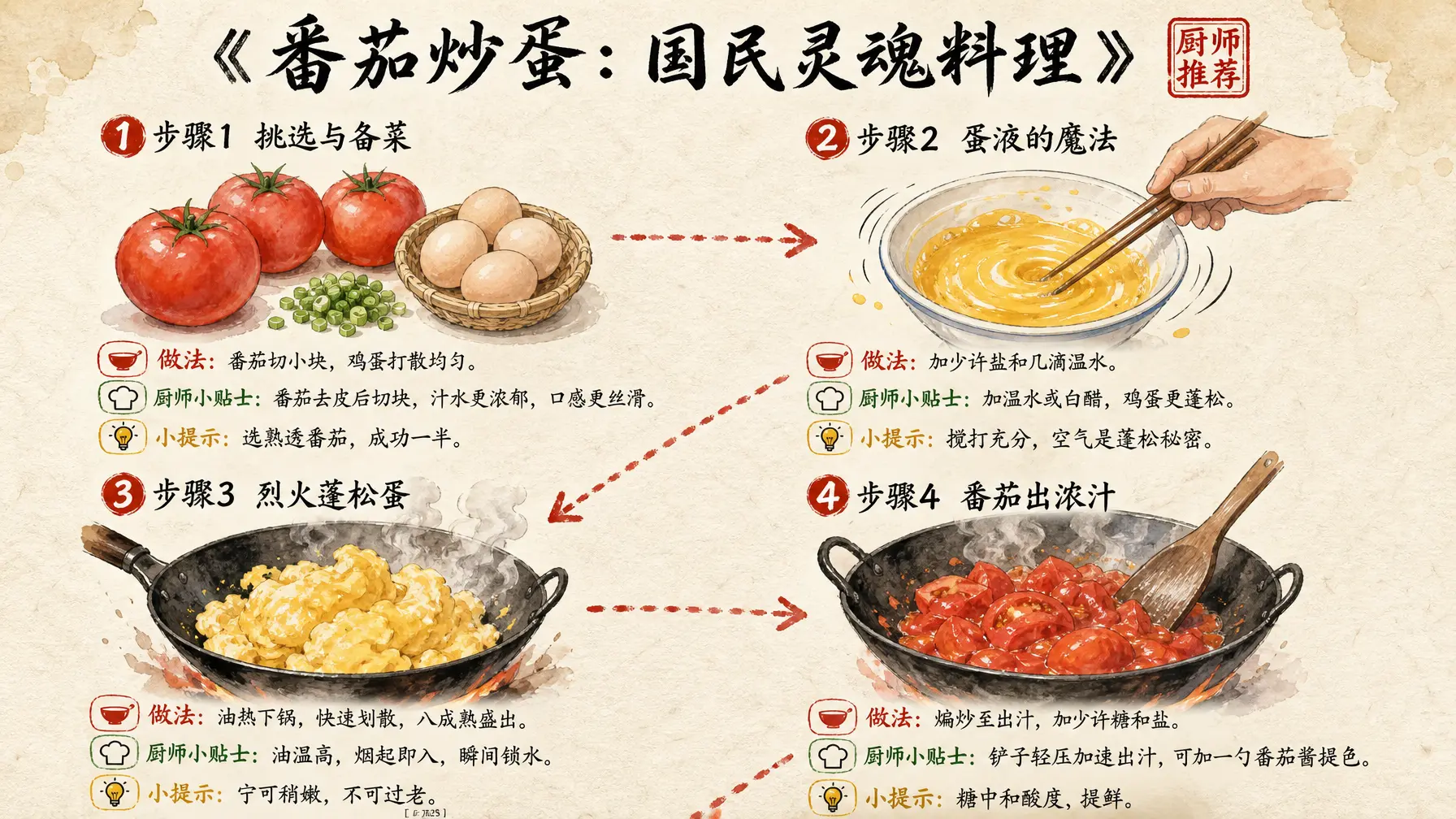 信息图 番茄炒蛋食谱