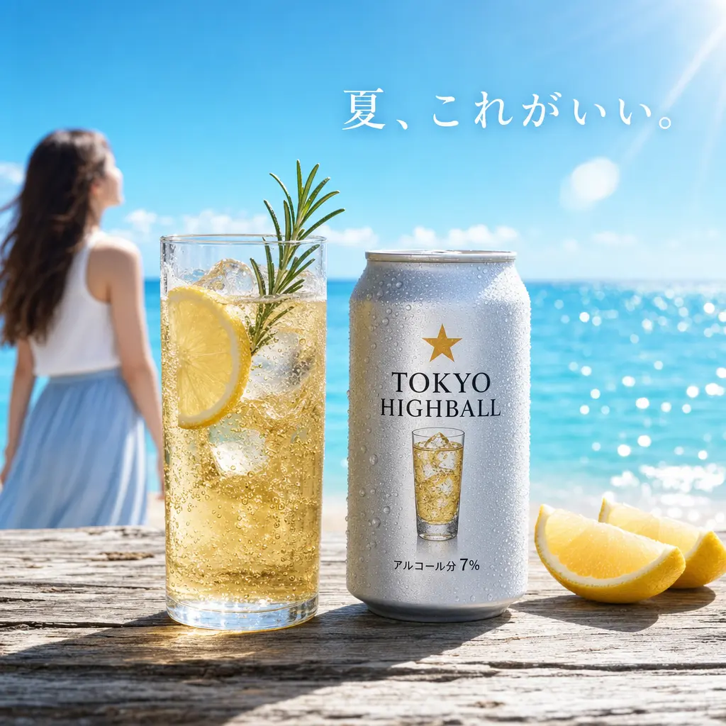 产品摄影 海滩高球气泡饮品