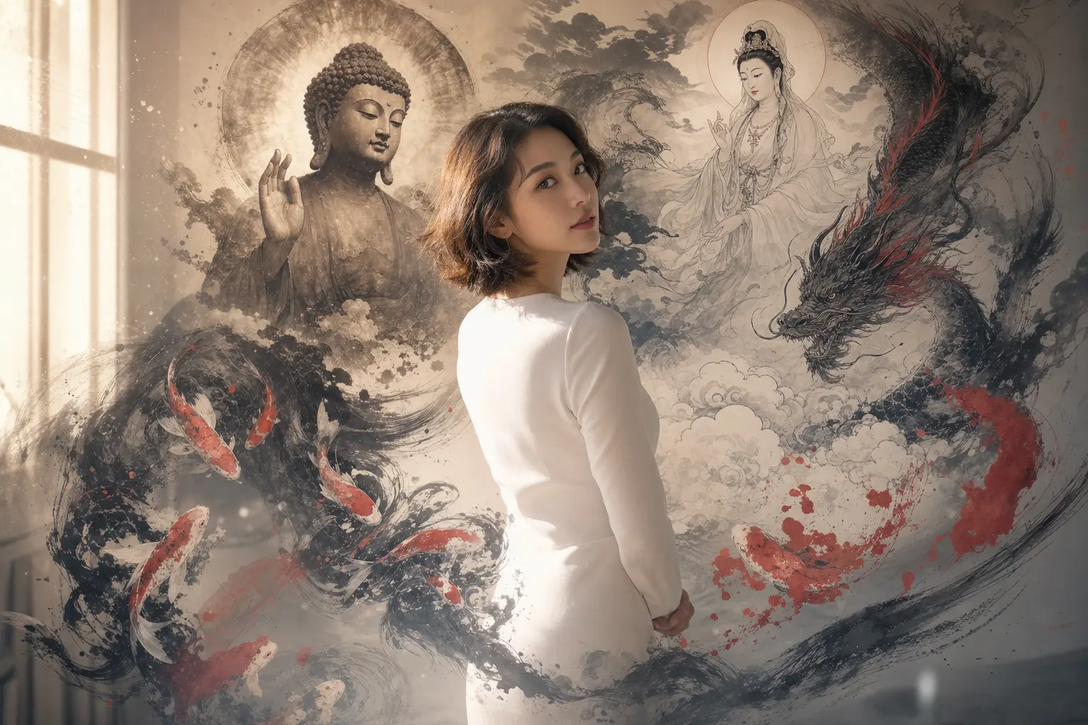 摄影 超写实水墨回眸
