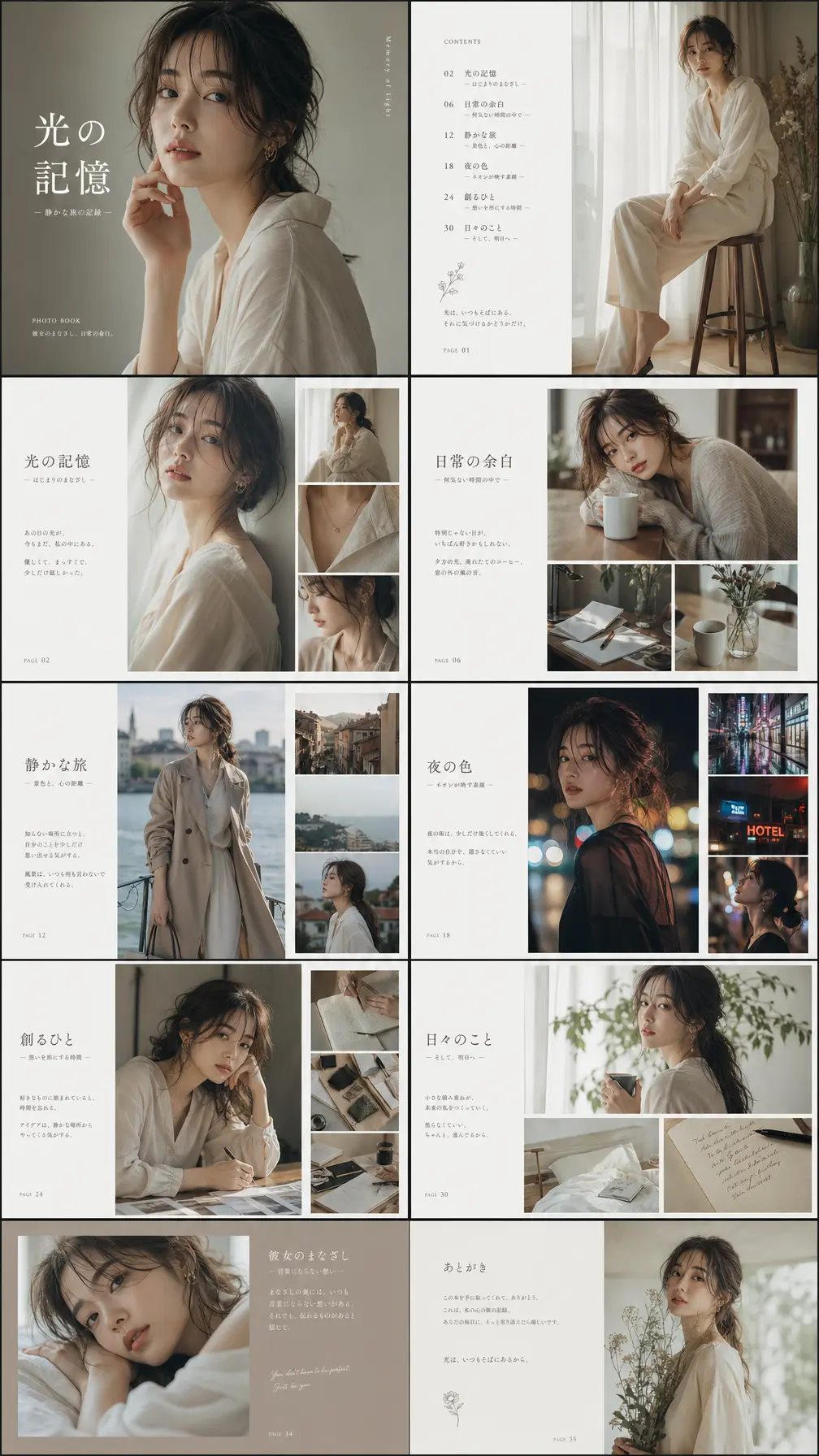 角色写真集 专业设计