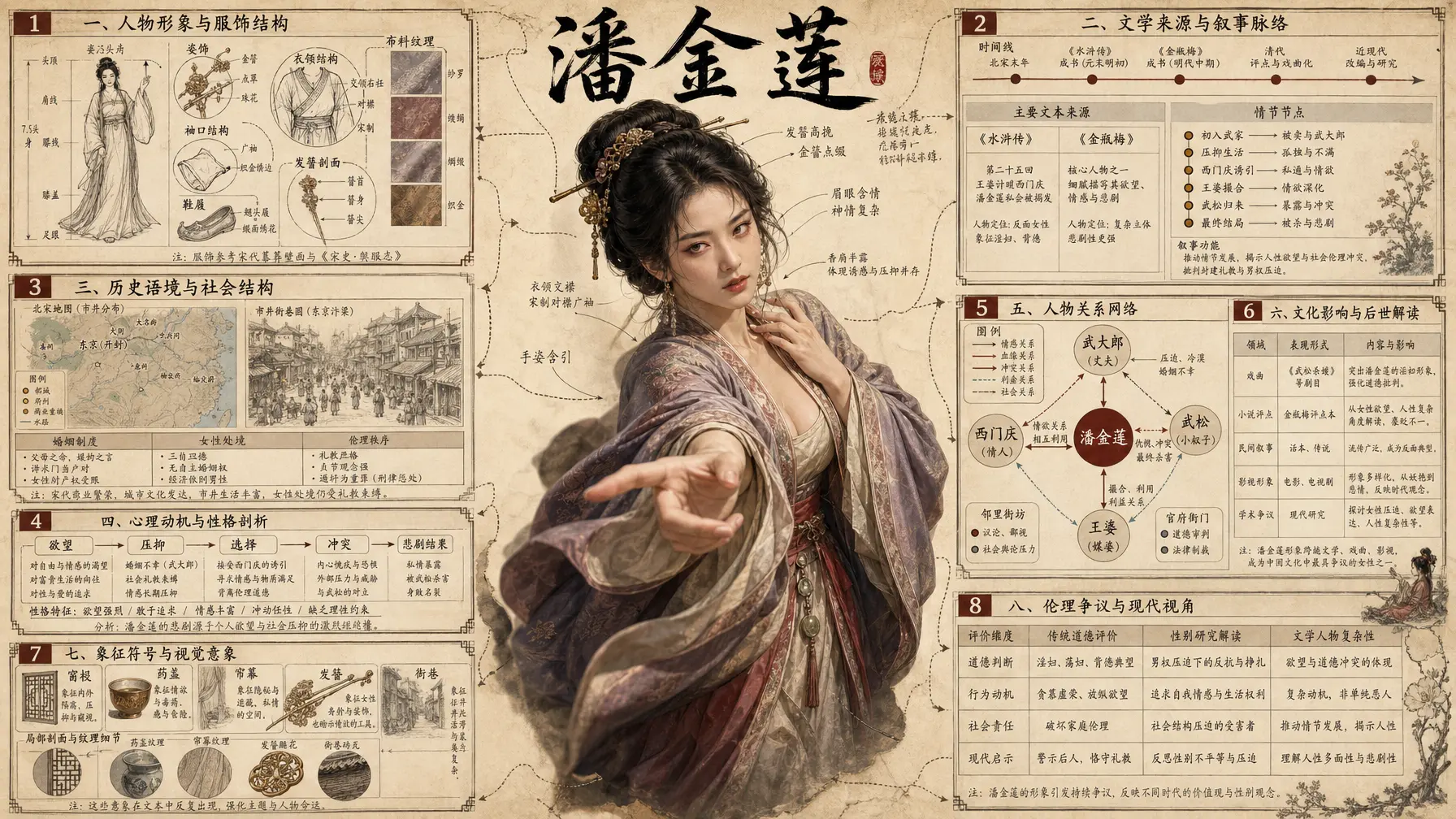信息图 潘金莲3D跃纸