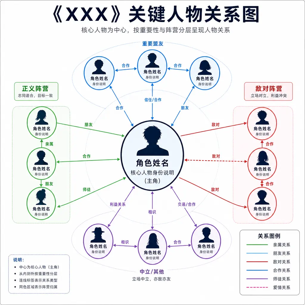 人物关系图 关键角色网络