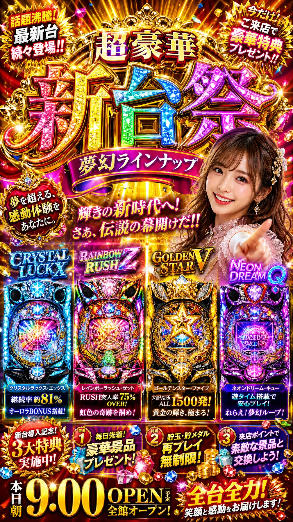 海报 弹珠店奢华宣传单