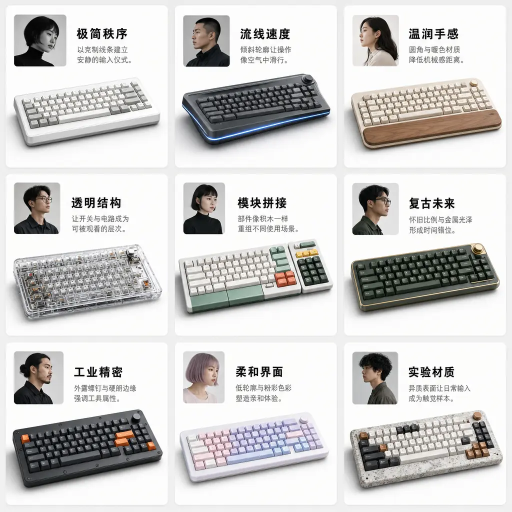 海报 九位机械键盘设计师