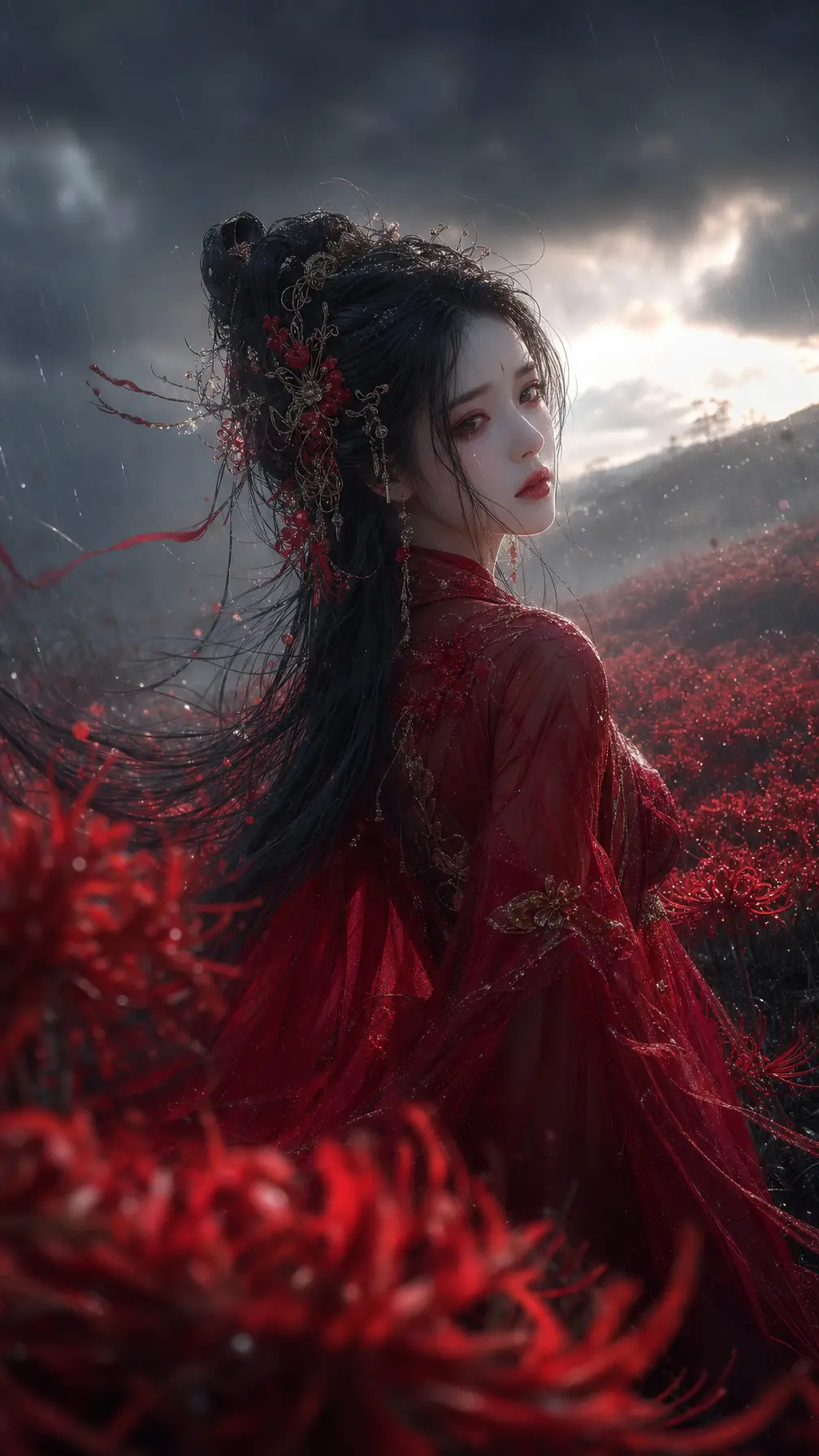 角色立绘 红妆彼岸花