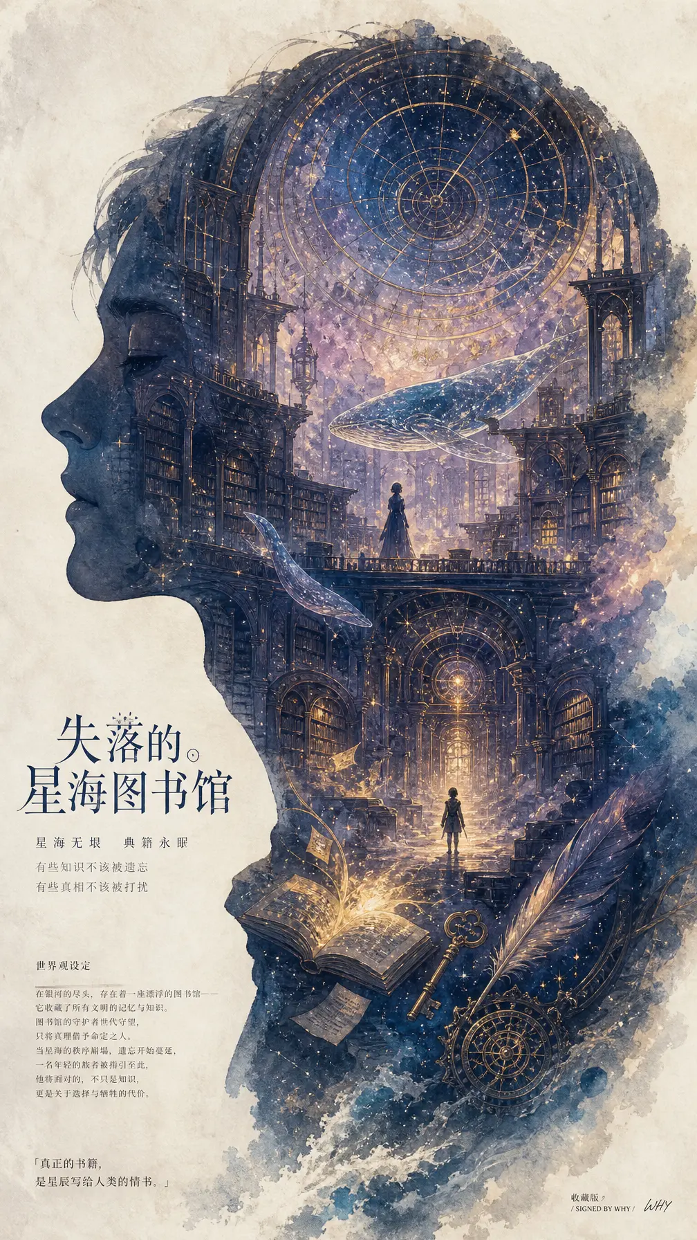 海报 侧脸剪影世界观