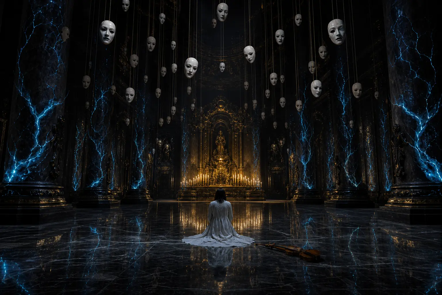 奇幻场景 白瓷面具大厅