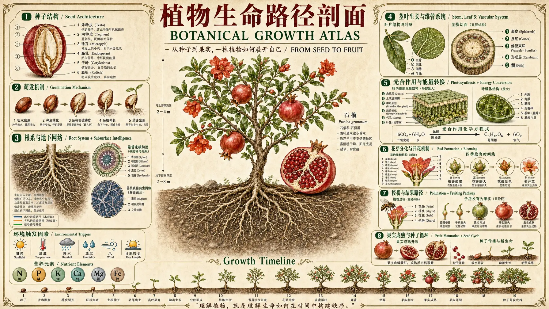 信息图 石榴生命剖面