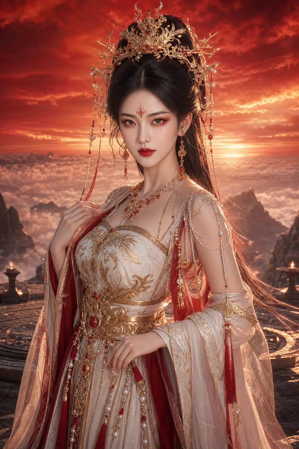 角色海报 赤霞山巅祭台神女