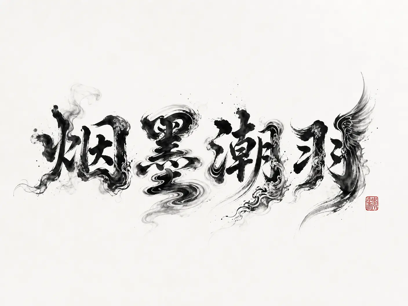 字标·烟墨流体字