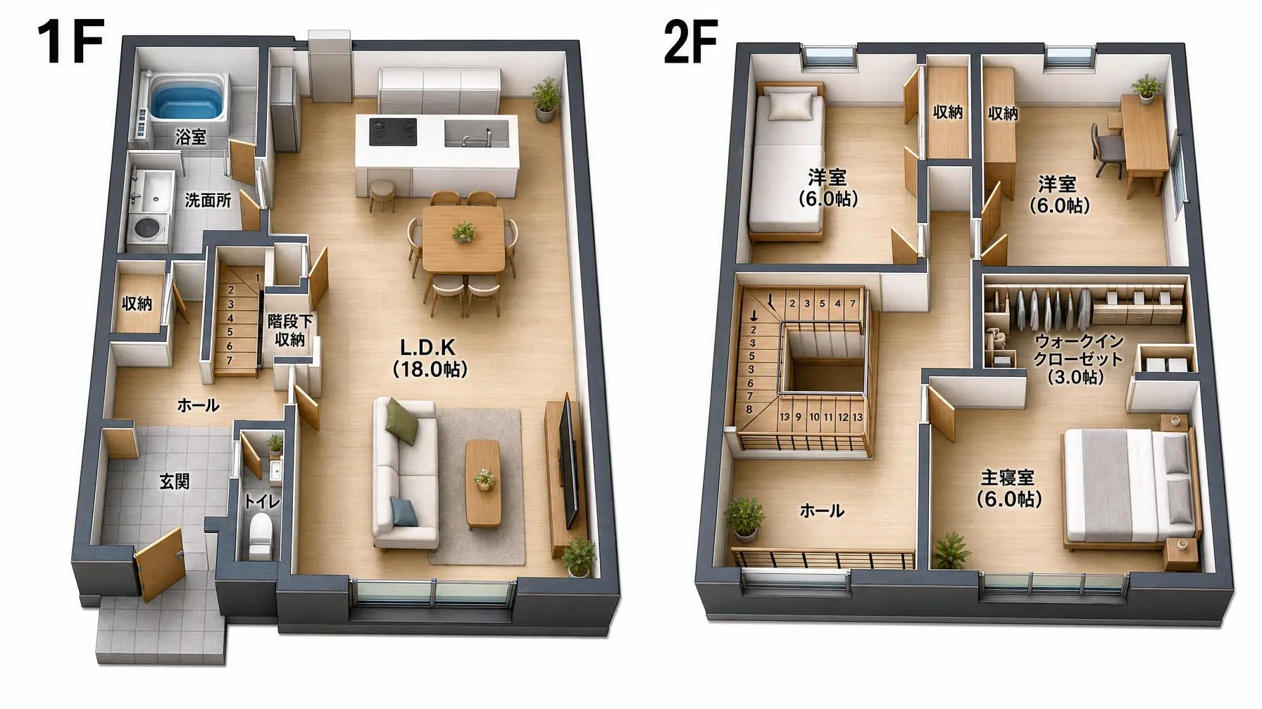 住宅平面图 日式紧凑户型