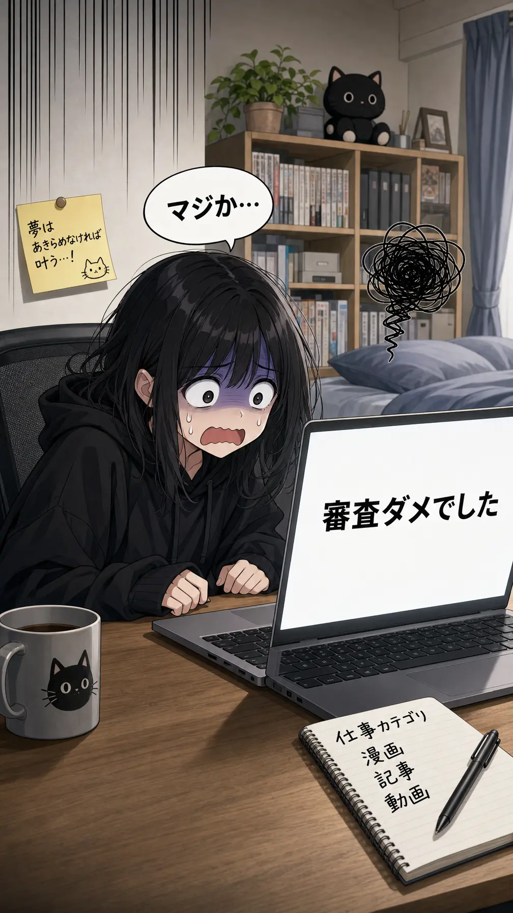 动漫插图 创作者拒稿压力
