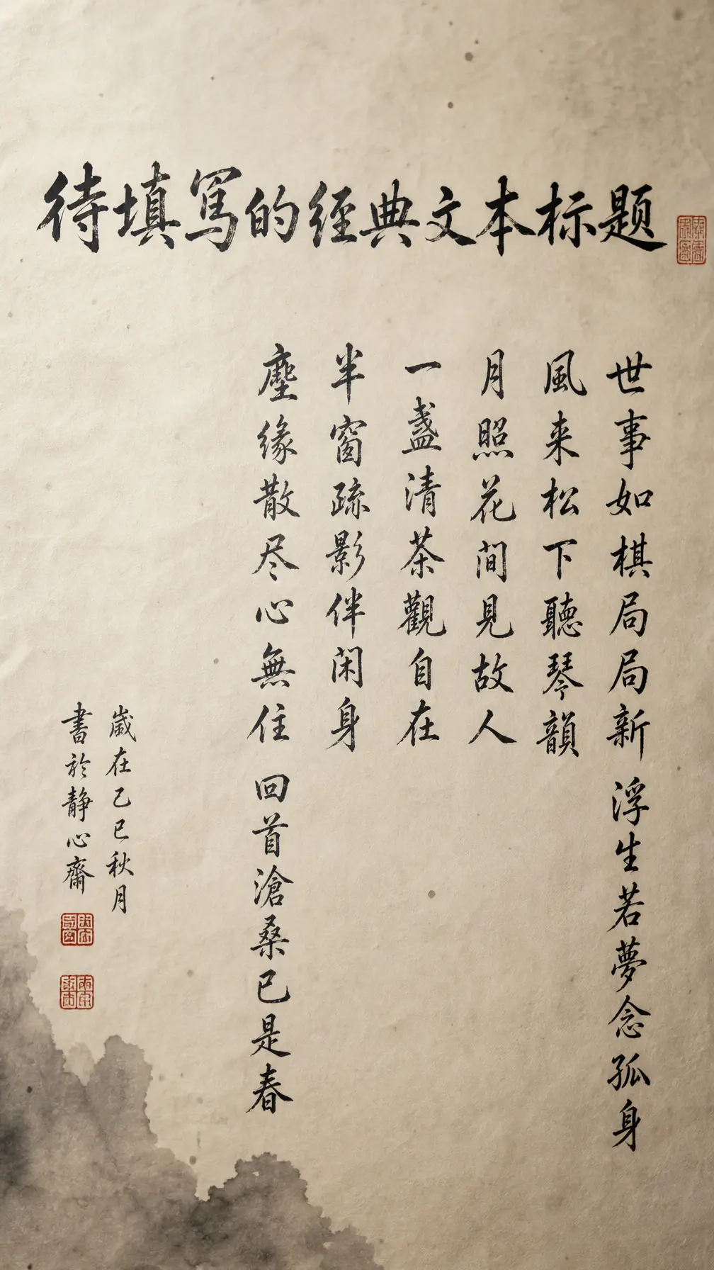 手稿 情感书法表达