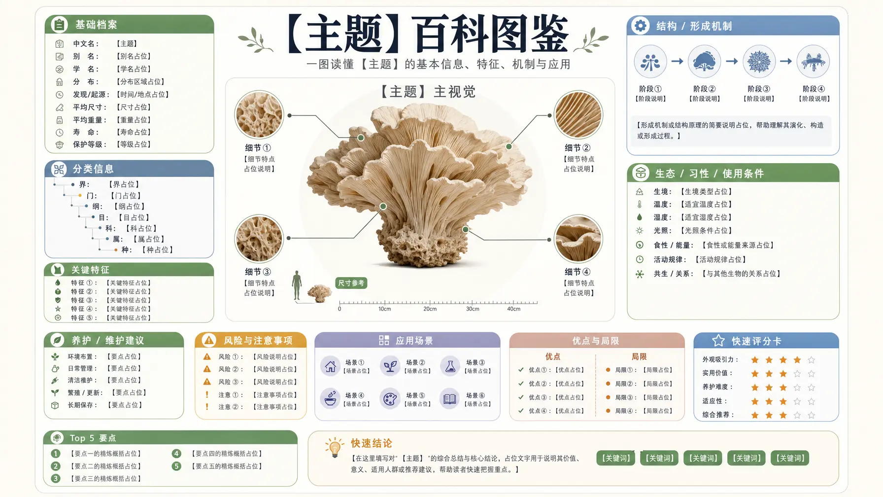 信息图 模块化野生图鉴